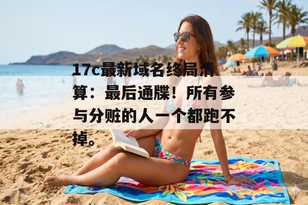 17c最新域名终局清算：最后通牒！所有参与分赃的人一个都跑不掉。